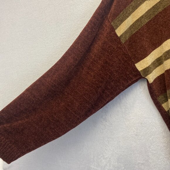 Vintage Bergati Chenille Sweater Mens XL Geometric Retro Pullover Soft Comfy - Picture 10 of 12